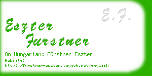 eszter furstner business card